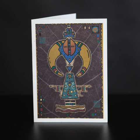 Note Card - Tribal Horn